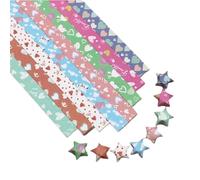 ohfruit Colorful Origami Star Paper Strips 1350/360/520Pcs Solid Color DIY Crafts Decorations Gift Kindergarten School Teaching Origami Star Paper F