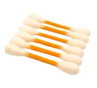 ohfruit Cotton Swab Cat Toy, 6Pcs Felt Giant Swab with Catnip, Teething Chew Sticks for Cats, for Indoor Kittens Kicking and Scratching, for Energy Burn and Enrichment Orange