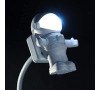 ohfruit Creative Night Light,USB Reading Light, Creative Spaceman Astronaut LED Flexible USB Light for Notebook Laptop, Desktop, Laptop, PC, Notebook White