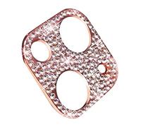 ohfruit for iPhone 14 13 Pro Plus Pro Max Mini Camera Lens Protector, Bling Glitter Sparkle Diamond Metal Lens Protective Decoration Cover Accessories Rose Gold For iPhone13/13mini