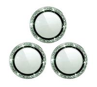 ohfruit for iPhone 14 Pro/iPhone 14 Pro Max Camera Lens Protector, 9H Tempered Glass Camera Cover Screen Protector Metal Ring Decoration Accessories Green For iPhone 14 Pro/14 Pro Max