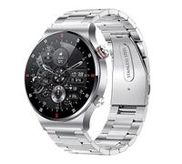 ohfruit HW20 Multifunctional Smart Watch, IP67 Waterproof Fashion Sport Digital Watches, 1.28 Inch Round Full Touch Colorful Display Fitness Tracker Silver