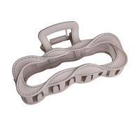 ohfruit Medium Hair Claw, Twisted Rectangle Design with Morandi Color, Durable Plastic Non Deform, for Half Tied and Updo, for Daily Work and Casual Wear Light Purple