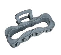 ohfruit Medium Hair Claw, Twisted Rectangle Design with Morandi Color, Durable Plastic Non Deform, for Half Tied and Updo, for Daily Work and Casual Wear Dark Blue