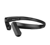 ohfruit Ring Open Ear Air Conduction Headphones, Wireless Bluetooth Headset with Microphone, Sports Headset, 18+ Hours for Music/Gaming/Running/Working - Black