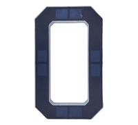ohfruit Solar House Number Sign, LED Backlit Address Plaque with Auto On Off, IP65 Waterproof ABS, Drill Free Installation with Screws or Adhesive, for Home Garden Garage O