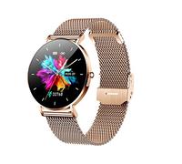 ohfruit T8 Bluetooth-compatible 5.0 Wrist Watch, Multi-sport Mode IP67 Waterproof Smart Watch, 1.3 Inch Touch Screen Ultrathin Smartwatches for Women Golden A
