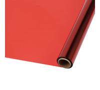 ohfruit Transparent Colored Cellophane Wrap Roll 15.7 In x 98.4 Ft Cellophane Paper Rolls for Gift Baskets, Treats Wrapping, Crafts Project DIY Gift Box Packaging Paper Red