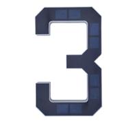 ohfruit Waterproof Solar LED House Numbers, Auto On/Off Illuminated Address Sign, Modern Outdoor Light for Home, Garden or Driveway 3