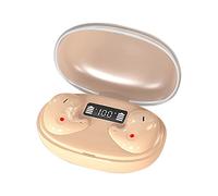 ohfruit Wireless Earbuds - Bluetooths 5.2 Not In-ear Sleep Wireless Earphone - LED Power Display Screen,Fingerprint Touch IPX5 Noise Cancelling Stereo Headphones Skin Color