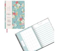 Ohh Deer 2026 Diary Cath Kidston Clifton Rose Design - Cloth bound A6 Diary - Week to View with Monthly Planner