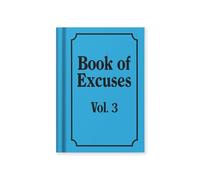 Ohh Deer Book Of Excuses | Pocket Fabric Hardback Notebook (A7) | 112 Lined Pages | Funny Gift Notebook