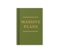 Ohh Deer Massive Plans | Pocket Fabric Hardback Notebook (A7) | 112 Lined Pages | Funny Gift Notebook