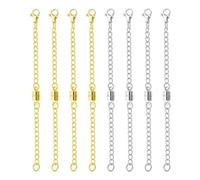 OHINGLT Necklace Extender Magnetic Necklace Clasps and Closures,Adjustable Necklace Extenders Gold and Silver Chain Extension for Necklaces Magnetic Clasps