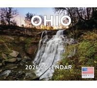Ohio Calendar 2026 Monthly Wall Calender 12 Month | American Made In The USA