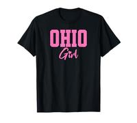Ohio Girl, Pink Design Cute Midwest Pride State Fun Pink T-Shirt