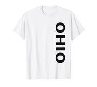 Ohio Proud State Vertical Minimalist OH T-Shirt