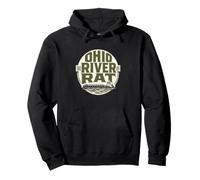 Ohio River Rat Towboat Barge Deckhand River Town Pride Pullover Hoodie