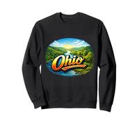 Ohio Scenic River Valley Landscape Sweatshirt