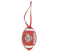 Ohio State Buckeyes Metal Football Christmas Ornament