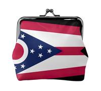 Ohio State Flag Coin Purses, Change Purse Wallets, For Festivals And Special Occasions, Black, One Size, Art Deco
