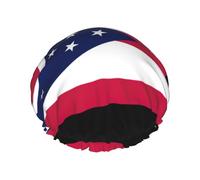 Ohio State Flag Hair Cap For Shower, Waterproof Hair Shower Caps For Long Hair, Non-Slip Cute Shower Cap