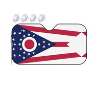 Ohio State Flag It is a car Windshield Sun Visor, which Does not take up Too Much Space and Protects The Environment Inside The car.