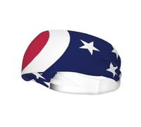 Ohio State Flag Map Print Sweatbands Sports Headband for Men Women,Athletic Sweatband for Tennis,Basketball,Running,Gym