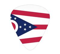 Ohio State Flag Printed guitar picks, set of 12, three thicknesses, suitable for guitar and ukulele, as a gift