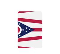 Ohio State Flag Printing 10 Pcs Air Freshener Cards,Car Scented Hanging Sheets Air Freshener Set For Car Decoration