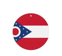 Ohio State Flag Printing 10 Pcs Air Freshener Cards,Car Scented Hanging Sheets Air Freshener Set For Car Decoration