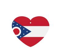 Ohio State Flag Printing 10 Pcs Air Freshener Cards,Car Scented Hanging Sheets Air Freshener Set For Car Decoration