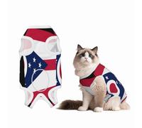 Ohio State Flag Recovery Suit for Dogs Cats After Surgery,Pet Recovery Shirt, Dog Onesies Pet Surgery Recovery Suit