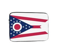 Ohio State Flag Shockproof Laptop Sleeve Water Repellent Notebook Case Slim Protective Cover for 10 12 13 15 17 Inch Tablets