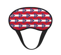 Ohio State Flag Sleep Mask 100% Light Blocking Eye Mask for Sleeping, Sleep Mask for Unisex for Travel/Nap