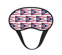 Ohio State Flag Sleep Mask 100% Light Blocking Eye Mask for Sleeping, Sleep Mask for Unisex for Travel/Nap