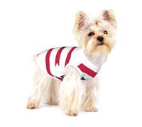 Ohio State Flag Small Pet Cotton Vest L Full Print Dog Cat Soft Breathable Elastic Apparel Daily Party Outfit