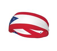 Ohio State Flag Sports Headbands Moisture Wicking Athletic Terry Cloth Sweatband Sweat Absorbing Head Band