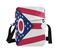 Ohio State Ohio Oh Flag messenger bag crossbody Small Crossbody Bags For Women Shoulder Handbag For Travel Adjustable Strap for Outdoor Daily School