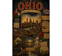 Ohio The Heart Of It All: Ohio Travel Journal Vintage Notebook | Lined Writing Journal For Travel Notes, Vacation Memories, Daily Planning & Midwest Gift Ideas