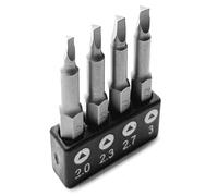 OHIY Triangle Drive Screwdriver Insert Bit Set in 4 Different Sizes, Durable CR-V Steel, 2.0 2.3 2.7 3.0 Sizes, 2" Long Shank with Standard 1/4" Hex Drive