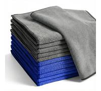 OHiZVZV 12 Pack Microfibre Cloths, 30x30cm Ultra Soft Cleaning Cloths for Home and Kitchen, Highly Absorbent Lint Free Towels for Car, Glass, Dusting & Multi-Purpose Cleaning, Reusable & Washable