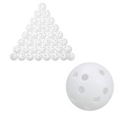 OHiZVZV 36Pcs Plastic Golf Balls, Soft Practice Balls for Garden & Swing Training - Ideal for Golfers (42mm/1.65in, White)