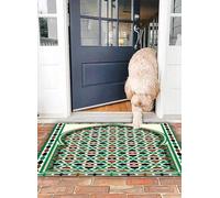 OHJEAJDS Bath Mat 16x24 in,Non-Slip Washable Bathroom Mat,Extra Soft and Absorbent Bath Mats for Bathroom Floor,Tub,Shower,Middle East Moroccan vault with floral details