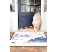 OHJEAJDS Bath Mat 16x24 in,Non-Slip Washable Bathroom Mat,Extra Soft and Absorbent Bath Mats for Bathroom Floor,Tub,Shower,The Japanese tremolism is foggy