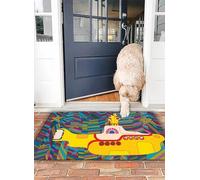 OHJEAJDS Bath Mat 16x24 in,Non-Slip Washable Bathroom Mat,Extra Soft and Absorbent Bath Mats for Bathroom Floor,Tub,Shower,Yellow Submarine The Beatles Rock Band Illustration