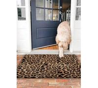 OHJEAJDS Bath Mat 16x24 in,Non-Slip Washable Bathroom Mat,Extra Soft and Absorbent Bath Mats for Bathroom Floor,Tub,Shower,Leopard skin pattern design for print seamless work