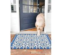 OHJEAJDS Bath Mat 20x31 in,Non-Slip Washable Bathroom Mat,Extra Soft and Absorbent Bath Mats for Bathroom Floor,Tub,Shower,Moroccan-oriental-turkish inspired arabesque mosaic motifs in classic retro