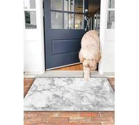 OHJEAJDS Bath Mat 20x31 in,Non-Slip Washable Bathroom Mat,Extra Soft and Absorbent Bath Mats for Bathroom Floor,Tub,Shower,Closeup surface marble wall texture background in black and white tone