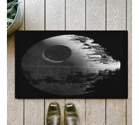 OHJEAJDS Bath Mat 20x31 in,Non-Slip Washable Bathroom Mat,Extra Soft and Absorbent Bath Mats for Bathroom Floor,Tub,Shower,War Death Star Black Gray